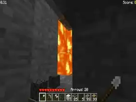 Indev 0.31 20100122-1708.png: Infobox image for 0.31 the version in Minecraft