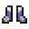 Invicon Amethyst Trim Chainmail Boots.png: Inventory sprite for Amethyst Trim Chainmail Boots in Minecraft as shown in-game linking to Amethyst Trim Chainmail Boots with description: Chainmail Boots Upgrade: &nbsp;Armor Trim &nbsp;Amethyst Material When on Feet: +1 Armor