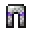Invicon Amethyst Trim Chainmail Leggings.png: Inventory sprite for Amethyst Trim Chainmail Leggings in Minecraft as shown in-game linking to Amethyst Trim Chainmail Leggings with description: Chainmail Leggings Upgrade: &nbsp;Armor Trim &nbsp;Amethyst Material When on Legs: +4 Armor