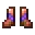 Invicon Amethyst Trim Copper Boots.png: Inventory sprite for Amethyst Trim Copper Boots in Minecraft as shown in-game linking to Amethyst Trim Copper Boots with description: Copper Boots Upgrade: &nbsp;Armor Trim &nbsp;Amethyst Material When on Feet: +1 Armor