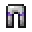 Invicon Amethyst Trim Iron Leggings.png: Inventory sprite for Amethyst Trim Iron Leggings in Minecraft as shown in-game linking to Amethyst Trim Iron Leggings with description: Iron Leggings Upgrade: &nbsp;Armor Trim &nbsp;Amethyst Material When on Legs: +5 Armor