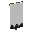 Invicon Black Base Indented Banner.png: Inventory sprite for Black Base Indented Banner in Minecraft as shown in-game linking to Banner with description: Banner Black Base Indented