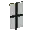 Invicon Black Cross Banner.png: Inventory sprite for Black Cross Banner in Minecraft as shown in-game linking to Banner with description: Banner Black Cross