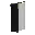 Invicon Black Per Pale Banner.png: Inventory sprite for Black Per Pale Banner in Minecraft as shown in-game linking to Banner with description: Banner Black Per Pale
