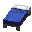 Invicon Blue Bed.png: Inventory sprite for Blue Bed in Minecraft as shown in-game linking to Blue Bed with description: Blue Bed