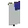 Invicon Blue Chief Sinister Canton Banner.png: Inventory sprite for Blue Chief Sinister Canton Banner in Minecraft as shown in-game linking to Banner with description: Banner Blue Chief Sinister Canton