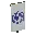 Invicon Blue Globe Banner.png: Inventory sprite for Blue Globe Banner in Minecraft as shown in-game linking to Banner with description: Banner Blue Globe