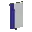 Invicon Blue Pale Dexter Banner.png: Inventory sprite for Blue Pale Dexter Banner in Minecraft as shown in-game linking to Banner with description: Banner Blue Pale Dexter