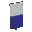 Invicon Blue Per Fess Inverted Banner.png: Inventory sprite for Blue Per Fess Inverted Banner in Minecraft as shown in-game linking to Banner with description: Banner Blue Per Fess Inverted
