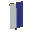 Invicon Blue Per Pale Inverted Banner.png: Inventory sprite for Blue Per Pale Inverted Banner in Minecraft as shown in-game linking to Banner with description: Banner Blue Per Pale Inverted