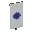 Invicon Blue Roundel Banner.png: Inventory sprite for Blue Roundel Banner in Minecraft as shown in-game linking to Banner with description: Banner Blue Roundel