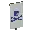 Invicon Blue Skull Charge Banner.png: Inventory sprite for Blue Skull Charge Banner in Minecraft as shown in-game linking to Banner with description: Banner Blue Skull Charge