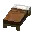 Invicon Brown Bed.png: Inventory sprite for Brown Bed in Minecraft as shown in-game linking to Brown Bed with description: Brown Bed