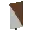 Invicon Brown Per Bend Banner.png: Inventory sprite for Brown Per Bend Banner in Minecraft as shown in-game linking to Banner with description: Banner Brown Per Bend