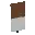 Invicon Brown Per Fess Banner.png: Inventory sprite for Brown Per Fess Banner in Minecraft as shown in-game linking to Banner with description: Banner Brown Per Fess