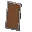 Invicon Brown Shield.png: Inventory sprite for Brown Shield in Minecraft as shown in-game linking to Brown Shield with description: Brown Shield