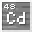 Invicon Cadmium.png: Inventory sprite for Cadmium in Minecraft as shown in-game linking to Cadmium with description: Cadmium
