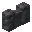 Invicon Cobbled Deepslate Wall BE.png: Inventory sprite for Cobbled Deepslate Wall in Minecraft as shown in-game with description: Cobbled Deepslate Wall