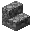 Invicon Cobblestone Stairs.png: Inventory sprite for Cobblestone Stairs in Minecraft as shown in-game linking to Cobblestone Stairs with description: Cobblestone Stairs