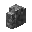 Invicon Cobblestone Wall.png: Inventory sprite for Cobblestone Wall in Minecraft as shown in-game linking to Cobblestone Wall with description: Cobblestone Wall