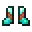 Invicon Copper Trim Diamond Boots.png: Inventory sprite for Copper Trim Diamond Boots in Minecraft as shown in-game linking to Copper Trim Diamond Boots with description: Diamond Boots Upgrade: &nbsp;&zArmor Trim &nbsp;Copper Material When on Feet: +3 Armor +2 Armor Toughness