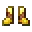 Invicon Copper Trim Golden Boots.png: Inventory sprite for Copper Trim Golden Boots in Minecraft as shown in-game linking to Copper Trim Golden Boots with description: Golden Boots Upgrade: &nbsp;&zArmor Trim &nbsp;Copper Material When on Feet: +1 Armor