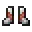Invicon Copper Trim Iron Boots.png: Inventory sprite for Copper Trim Iron Boots in Minecraft as shown in-game linking to Copper Trim Iron Boots with description: Iron Boots Upgrade: &nbsp;&zArmor Trim &nbsp;Copper Material When on Feet: +2 Armor