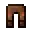 Invicon Copper Trim Leather Pants.png: Inventory sprite for Copper Trim Leather Pants in Minecraft as shown in-game linking to Copper Trim Leather Pants with description: Leather Pants Upgrade: &nbsp;&zArmor Trim &nbsp;Copper Material When on Legs: +2 Armor