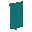 Invicon Cyan Banner.png: Inventory sprite for Cyan Banner in Minecraft as shown in-game linking to Cyan Banner with description: Cyan Banner