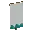 Invicon Cyan Base Indented Banner.png: Inventory sprite for Cyan Base Indented Banner in Minecraft as shown in-game linking to Banner with description: Banner Cyan Base Indented