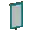 Invicon Cyan Bordure Banner.png: Inventory sprite for Cyan Bordure Banner in Minecraft as shown in-game linking to Banner with description: Banner Cyan Bordure