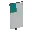 Invicon Cyan Chief Dexter Canton Banner.png: Inventory sprite for Cyan Chief Dexter Canton Banner in Minecraft as shown in-game linking to Banner with description: Banner Cyan Chief Dexter Canton