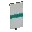 Invicon Cyan Fess Banner.png: Inventory sprite for Cyan Fess Banner in Minecraft as shown in-game linking to Banner with description: Banner Cyan Fess