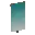 Invicon Cyan Gradient Banner.png: Inventory sprite for Cyan Gradient Banner in Minecraft as shown in-game linking to Banner with description: Banner Cyan Gradient