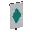 Invicon Cyan Lozenge Banner.png: Inventory sprite for Cyan Lozenge Banner in Minecraft as shown in-game linking to Banner with description: Banner Cyan Lozenge