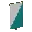 Invicon Cyan Per Bend Sinister Inverted Banner.png: Inventory sprite for Cyan Per Bend Sinister Inverted Banner in Minecraft as shown in-game linking to Banner with description: Banner Cyan Per Bend Sinister Inverted