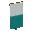 Invicon Cyan Per Fess Inverted Banner.png: Inventory sprite for Cyan Per Fess Inverted Banner in Minecraft as shown in-game linking to Banner with description: Banner Cyan Per Fess Inverted