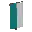 Invicon Cyan Per Pale Banner.png: Inventory sprite for Cyan Per Pale Banner in Minecraft as shown in-game linking to Banner with description: Banner Cyan Per Pale