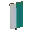 Invicon Cyan Per Pale Inverted Banner.png: Inventory sprite for Cyan Per Pale Inverted Banner in Minecraft as shown in-game linking to Banner with description: Banner Cyan Per Pale Inverted