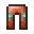 Invicon Diamond Trim Copper Leggings.png: Inventory sprite for Diamond Trim Copper Leggings in Minecraft as shown in-game linking to Diamond Trim Copper Leggings with description: Copper Leggings Upgrade: &nbsp;Armor Trim &nbsp;Diamond Material When on Legs: +5 Armor