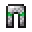 Invicon Emerald Trim Chainmail Leggings.png: Inventory sprite for Emerald Trim Chainmail Leggings in Minecraft as shown in-game linking to Emerald Trim Chainmail Leggings with description: Chainmail Leggings Upgrade: &nbsp;Armor Trim &nbsp;Emerald Material When on Legs: +4 Armor