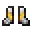 Invicon Gold Trim Chainmail Boots.png: Inventory sprite for Gold Trim Chainmail Boots in Minecraft as shown in-game linking to Gold Trim Chainmail Boots with description: Chainmail Boots Upgrade: &nbsp;Armor Trim &nbsp;Gold Material When on Feet: +1 Armor