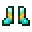 Invicon Gold Trim Diamond Boots.png: Inventory sprite for Gold Trim Diamond Boots in Minecraft as shown in-game linking to Gold Trim Diamond Boots with description: Diamond Boots Upgrade: &nbsp;Armor Trim &nbsp;Gold Material When on Feet: +3 Armor +2 Armor Toughness