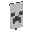 Invicon Gray Creeper Charge Banner.png: Inventory sprite for Gray Creeper Charge Banner in Minecraft as shown in-game linking to Banner with description: Banner Gray Creeper Charge