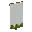 Invicon Green Base Indented Banner.png: Inventory sprite for Green Base Indented Banner in Minecraft as shown in-game linking to Banner with description: Banner Green Base Indented