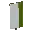 Invicon Green Pale Sinister Banner.png: Inventory sprite for Green Pale Sinister Banner in Minecraft as shown in-game linking to Banner with description: Banner Green Pale Sinister