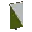 Invicon Green Per Bend Inverted Banner.png: Inventory sprite for Green Per Bend Inverted Banner in Minecraft as shown in-game linking to Banner with description: Banner Green Per Bend Inverted