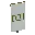 Invicon Green Snout Banner.png: Inventory sprite for Green Snout Banner in Minecraft as shown in-game linking to Banner with description: Banner Green Snout