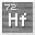 Invicon Hafnium.png: Inventory sprite for Hafnium in Minecraft as shown in-game linking to Hafnium with description: Hafnium