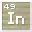 Invicon Indium.png: Inventory sprite for Indium in Minecraft as shown in-game linking to Indium with description: Indium